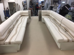 Pontoon Carpet and Seats After Restoration