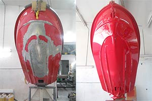 Restoration Of Paint On Marine Fiberglass
