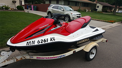 Damaged Jetski After Repairs